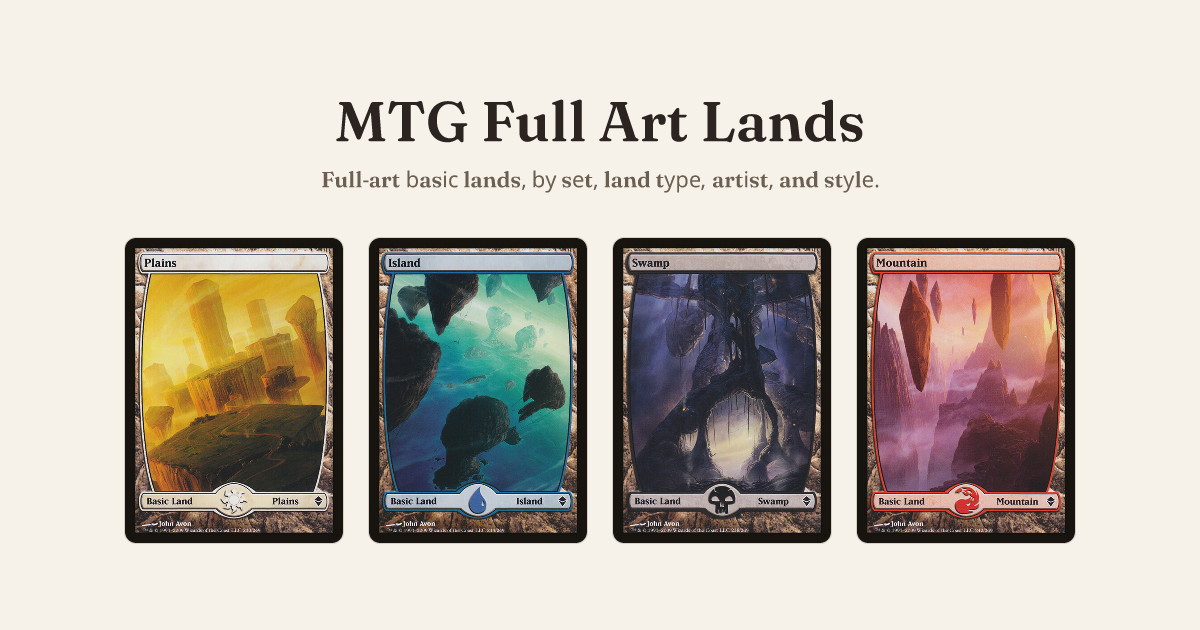 MTG Full Art Lands